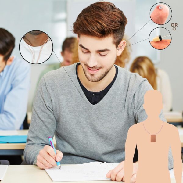 5 Bluetooth Neckloop Invisible Small Earpiece Super Small Nano Bug Bluetooth Wireless GSM Neckloop Box Covert System