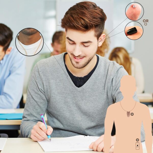 5 Mini Invisible Wireless Spy Earpiece Bluetooth Neckloop In-ear Nano Earpiece Kit For Exam Secret Call
