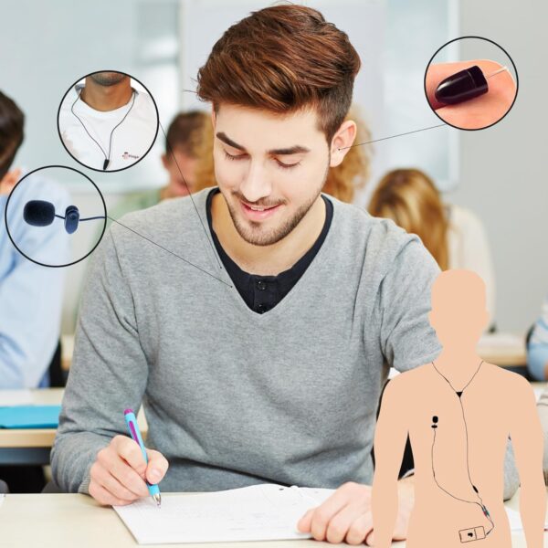 5 Mini Invisible Wireless Spy In-ear Earpiece Headset Microphone Detection